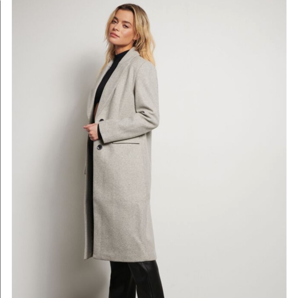 Dynamite Kensington Single Breasted Melton Coat - Picture 2 of 4